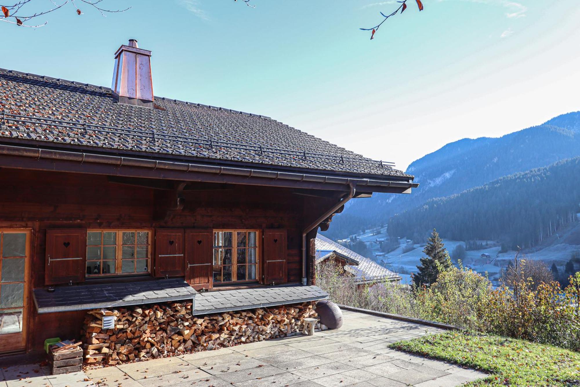 Les Jumelles Villa Gstaad Buitenkant foto