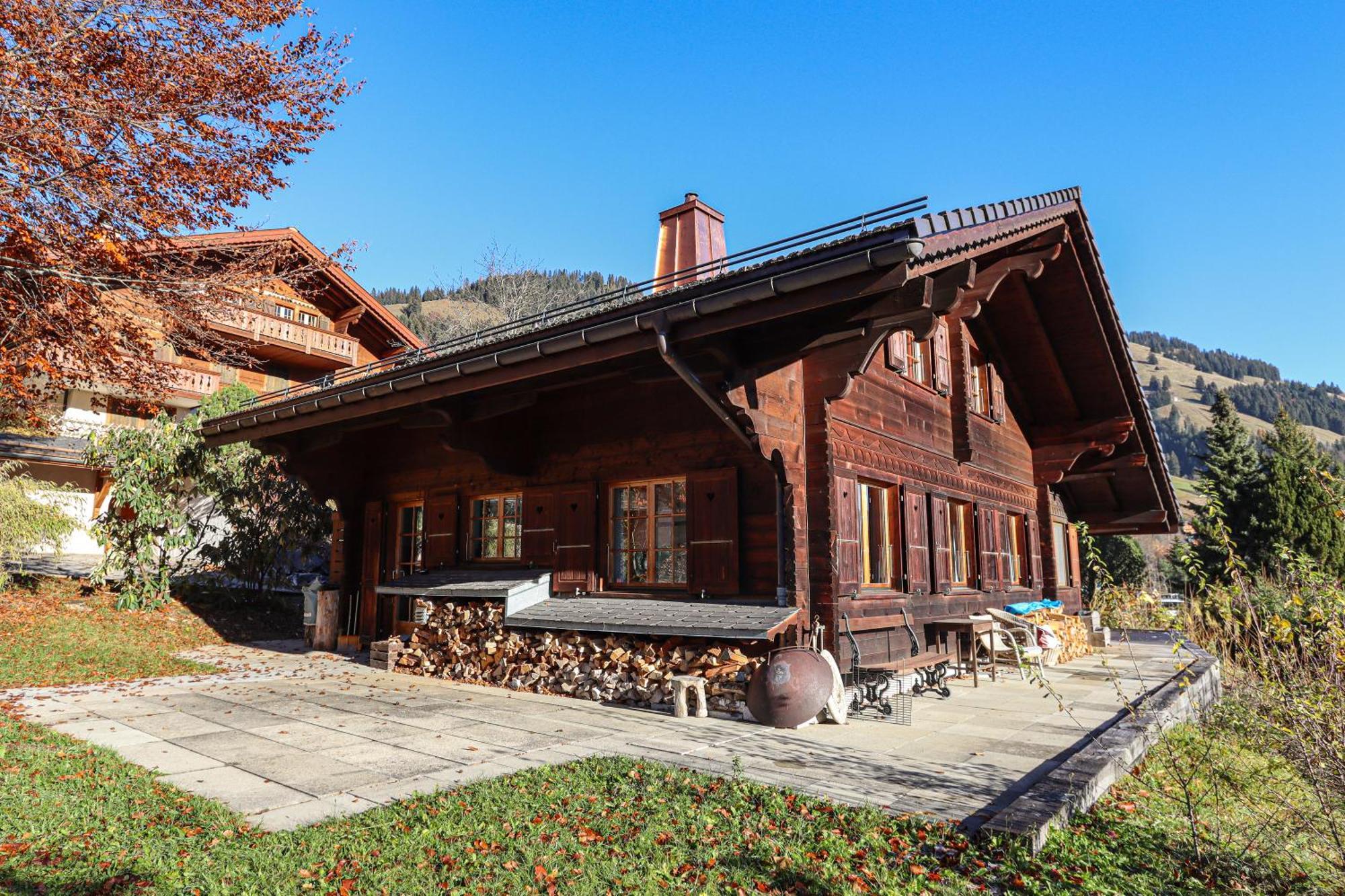 Les Jumelles Villa Gstaad Buitenkant foto